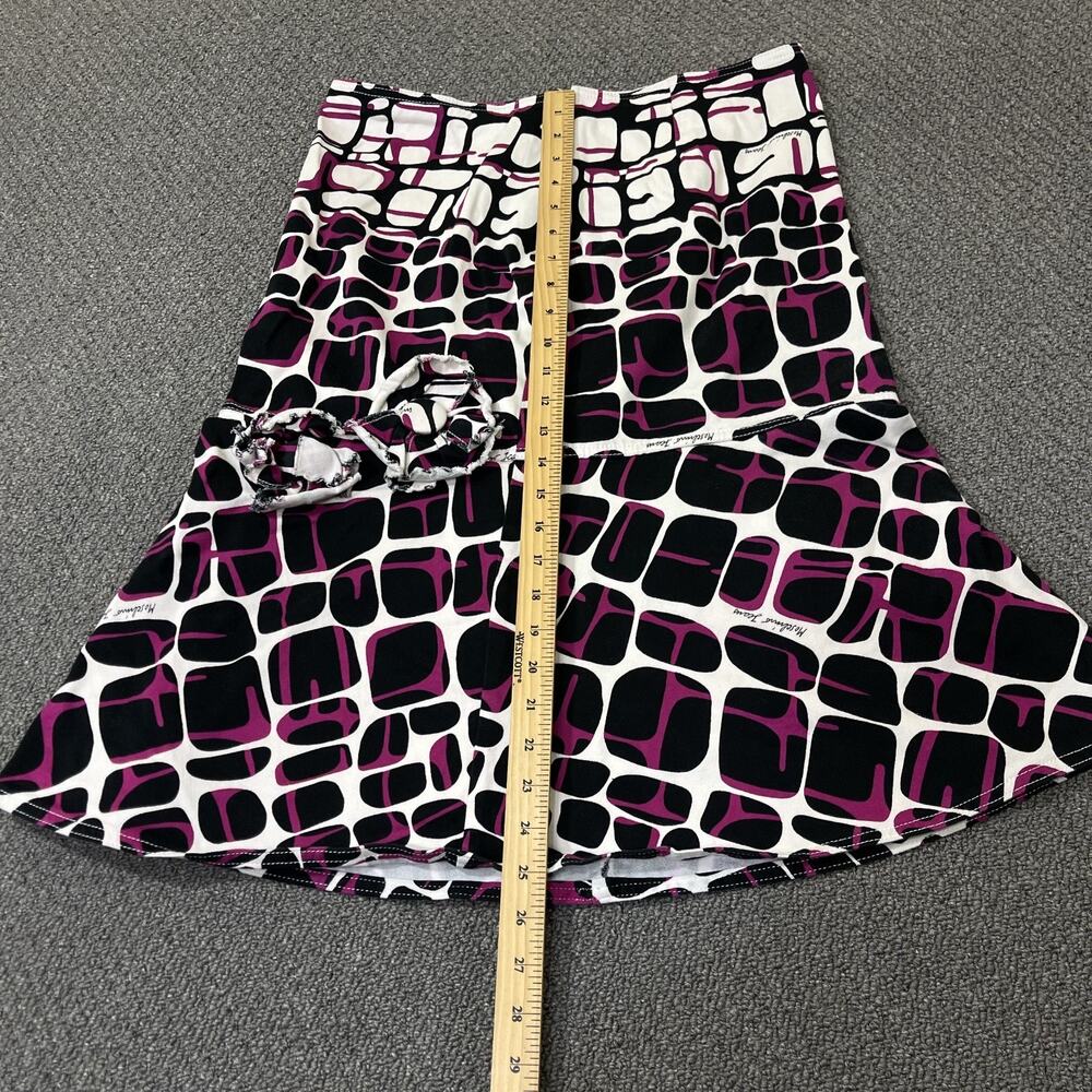 Moschino Skirt Womens Size 12 Donna Flare Purple Black - Picture 7 of 11